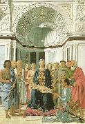 Piero della Francesca montefel tro altarpiece Spain oil painting artist